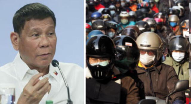 Filipinas: Presidente Rodrigo Duterte ordena arrestar a las personas que lleven mal la mascarilla.