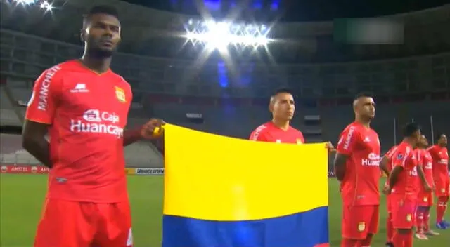 Sport Huancayo y su emotivo gesto con Colombia en la previa del encuentro por la Copa Sudamericana.