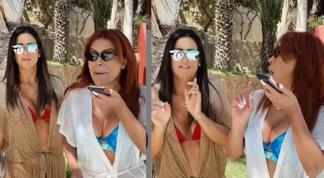 Magaly Medina y María Pía Copello protagonizan gracioso video sobre cómo responder a un ex.