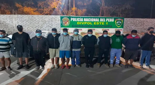 Detenidos en Huachipa y Los Olivos