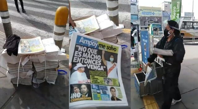Distribuyen diarios en contra del comunismo en distritos de Lima.