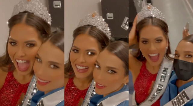 La Miss Perú, Janick Maceta, hizo caso omiso a las críticas contra la mexicana Andrea Meza, y festejó su coronación como Miss Universo 2021