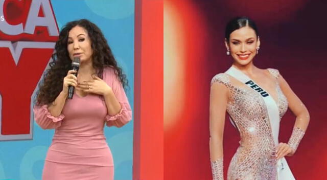 Janet Barboza presentó nuevamente el segmento Antes y después en América Hoy, y se refirió a la participación de Janick Maceta en el Miss Universo.