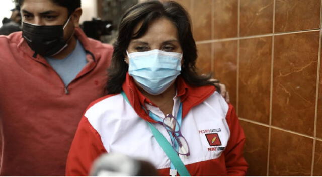Candidata a la primera vicepresidencia del Perú, por Perú Libre, Dina Boluarte