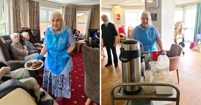 Maureen Townend es una adulta mayor de 83 años que vive en el hogar para ancianos Flower Park Care Home en Inglaterra.