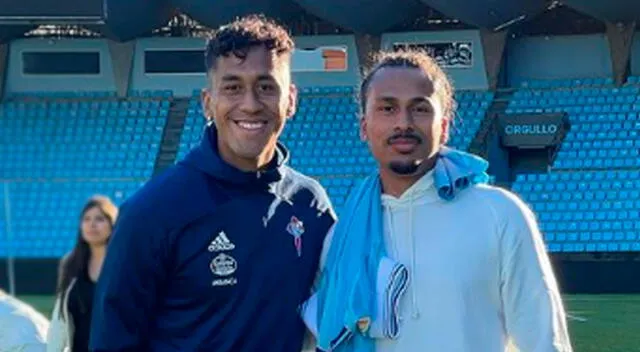 Renato Tapia invitó a su hermano Luis al último partido del Celta de Vigo en LaLiga de España.