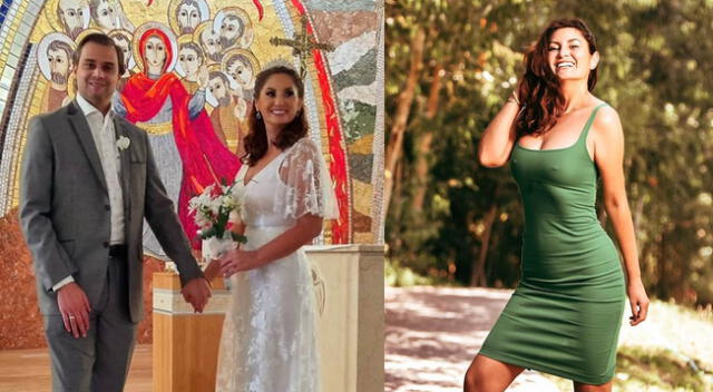 Aneth Acosta se casó por religioso con productor de televisión.