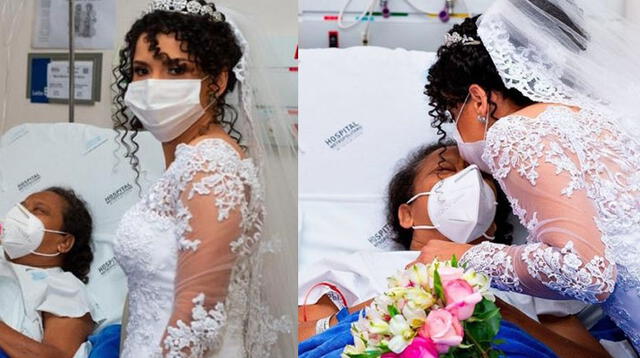 "Hija, estás aquí": novia visita a su mamá en el hospital para recibir su bendición antes de su boda.