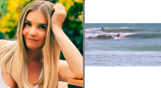 La actriz Johanna San Miguel afirma que goza de las olas del mar de la playa Los Órganos.