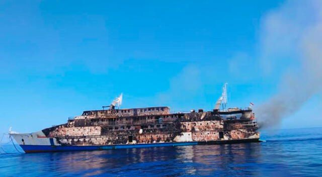 El incendio estalló 15 minutos después de que el barco partiera de Ternate, la capital provincial de la provincia de North Maluku.