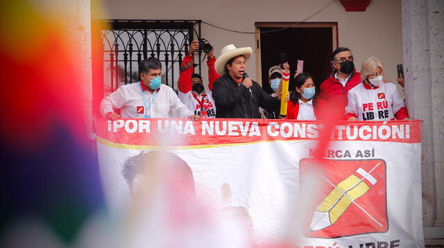Pedro Castillo continúa su campaña en las regiones del país.
