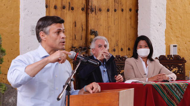 Leopoldo López participó de acto proselitista a favor de Keiko Fujimori