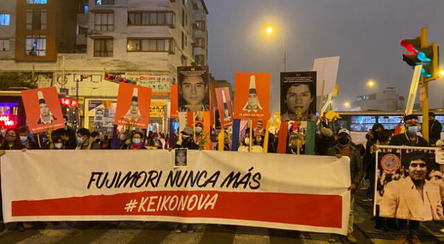 Cientos se concentraron en Plaza San Martín para participar de la segunda marcha nacional contra Keiko Fujimori.