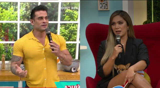 Christian Domínguez le pide a Isabel Acevedo respeto y que deje de hablar de él por su familia con Pamela Franco.