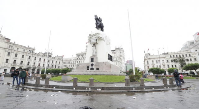 Premier Violeta Bermúdez también recalcó que no hay permiso para realizar mítines en Plaza San Martín.