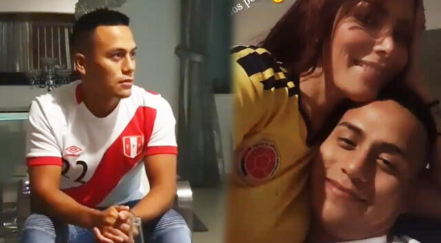 Milena Zárate miró el partido junto a su novio y lo consuela tras la derrota de Perú [VIDEO]