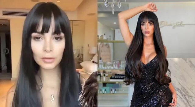 Laura Spoya sorprendió al mostrar una falsa cabellera negra en redes sociales, y sus seguidores le recordaron a Sheyla Rojas en los comentarios.