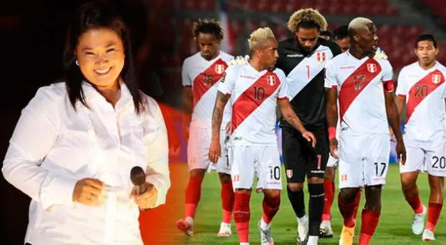 Keiko Fujimori volvió a referirse a la selección peruana previo al partido contra Ecuador.