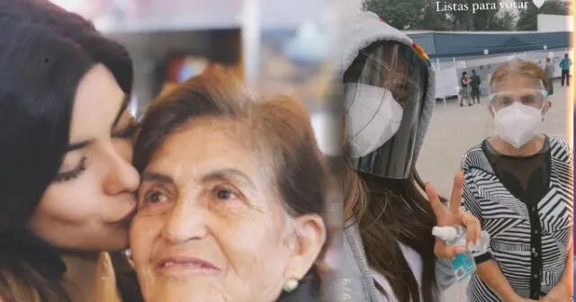 Ivana Yturbe asiste a su centro de votación junto a su abuelita [FOTO]