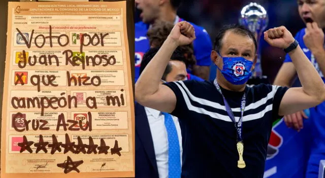 Juan Reynoso es popular en México tras su título como DT del Cruz Azul.