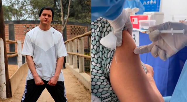 El conductor Gino Pesaressi se emocionó al acompañar a su madre a un centro de vacunación del Minsa para que la inmunicen contra la COVID-19.