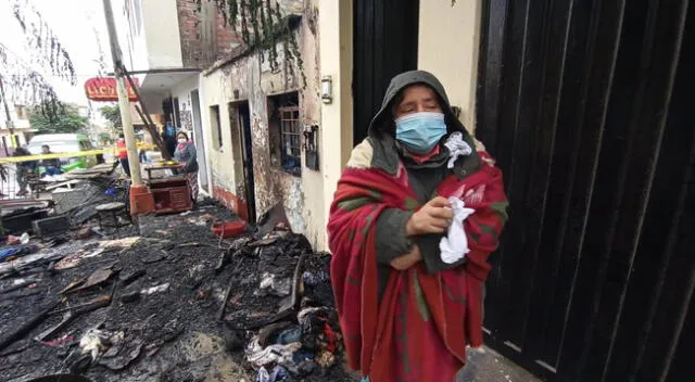 La afectada fue Olinda Almendra Zavaleta, de 73 años que se salvó de morir gracias a la ayuda de su hijo.