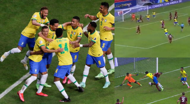 El Brasil de Neymar y compañía se adelantó en el marcador ante Venezuela por la Copa América 2021.
