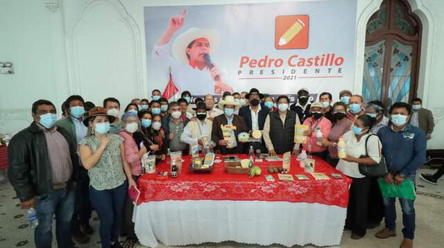 Pedro Castillo se reunió con líderes agrarios.
