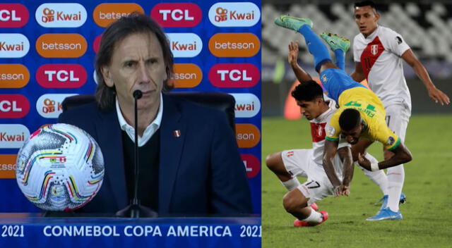 Ricardo Gareca analizó la caída de Perú ante Brasil por la Copa América 2021.