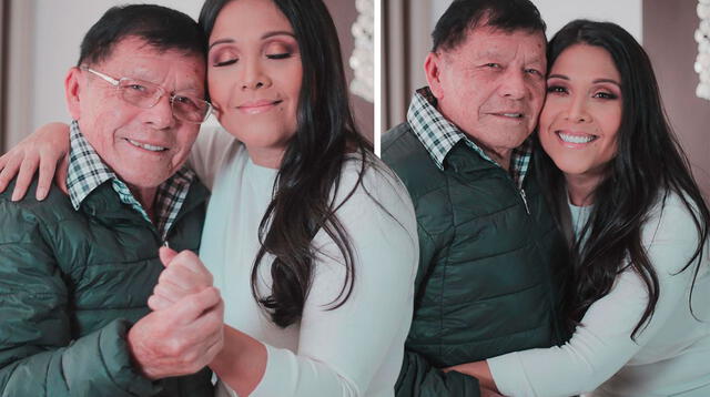 Tula Rodríguez se mostró emocionada de pasar el 'Día del padre' junto a don Pedro.