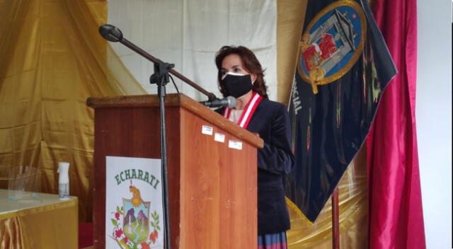 Presidenta del Poder Judicial Elvia Barrios inauguró Juzgados para víctimas de violencia contra la mujer en el distrito de Echarati en el Cusco