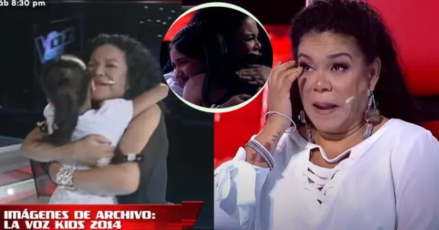 Eva Ayllón llora al reencontrarse con participante de “La Voz Kids”