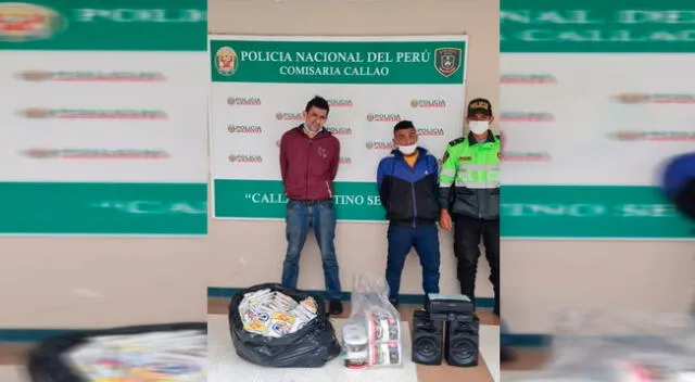 Los detenidos por agentes de la comisaría Callao  y lo incautado