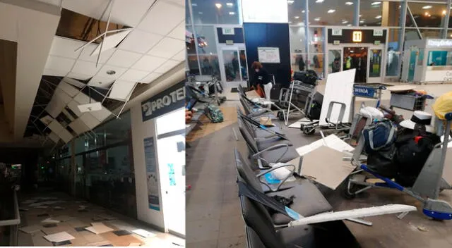 Techo del Aeropuerto Internacional Jorge Chávez se desprende
