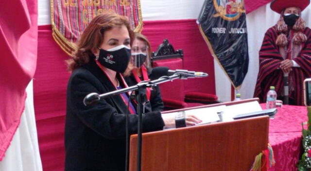 Presidenta del Poder Judicial Elvia Barrios inauguró un juzgado para víctimas de Violencia contra la Mujer en Urubamba