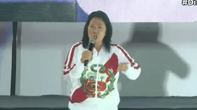 Keiko Fujimori participó en mitin Respeta Mi Voto.