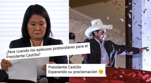 Las redes sociales siguen de cerca el proceso electoral de Pedro Castillo y Keiko Fujimori.