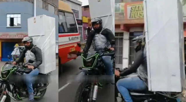 Polémico video del motorizado se hizo viral en las redes sociales.