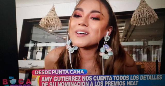 Amy Gutiérrez está ansiosa de poder cantar en Punta Cana esta tarde.