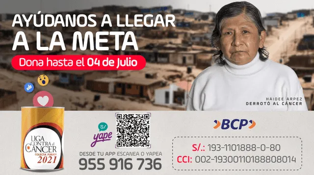La colecta se extiende hasta el 4 de julio con el objetivo de incentivar la donación en todos los peruanos.