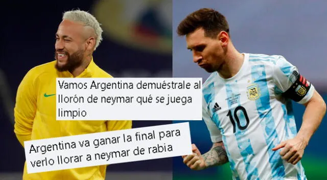 Lionel Messi y Neymar se ven las caras en la gran final de la Copa América 2021.