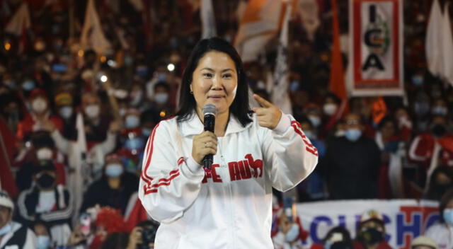 Keiko Fujimori, en horas de la tarde, lideró otra movilización en el Cercado de Lima. Lideresa reafirmó que no aceptará resultados del JNE.