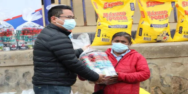 Alcalde  de Chorrillos gestionó donación de víveres