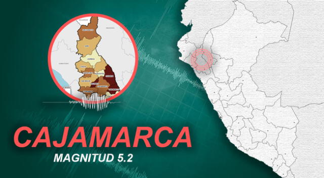 Sismo en Cajamarca ocurrió a las 10:07 de la mañana de este miércoles, según IGP.