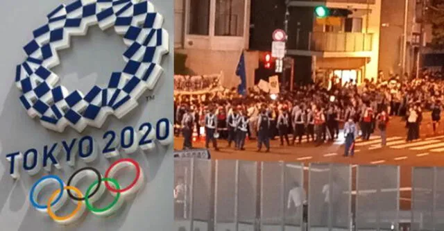 Protestan en Japón por realizar inauguración de los Juegos Olímpicos Tokio 2020.