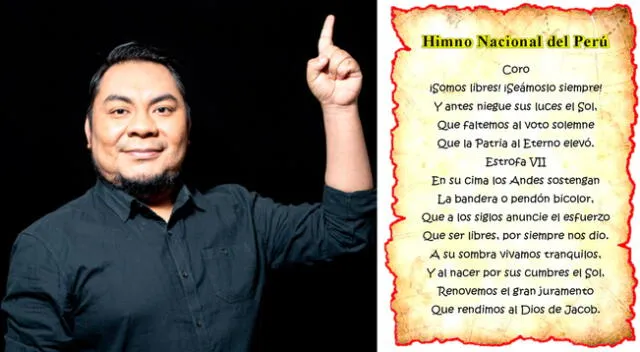 “Me encanta interpretar el himno, me emociona”, dijo Moisés Piscoya.