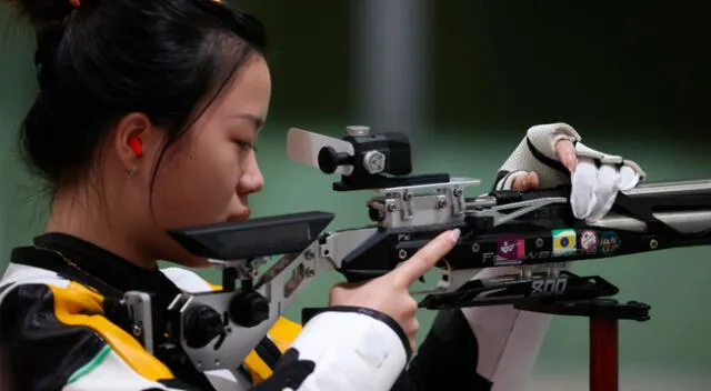 Yang Qian consiguió la primera medalla de oro en los Juegos Olímpicos de Tokio 2020.