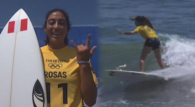 ¡Se fue con todo! Daniella Rosas debutó en Surf por los Juegos Olímpicos Tokio 2020.