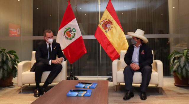 Pedro Castillo tras reunión con rey Felipe VI de España