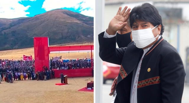 El expresidente de Bolivia fue uno de los más aplaudidos previo a la toma de mando simbólica de Pedro Castillo en Ayacucho